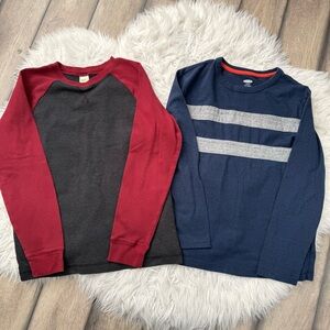 Boys Large 10 Red and Blue Long Sleeve Shirts